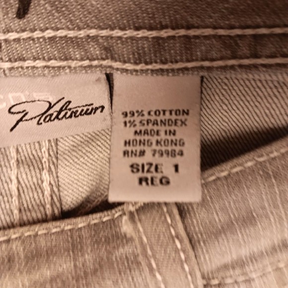 Chico's Jeans Womens 1 Gray Platinum Series Bootcut Medium Wash Denim 32x30 - Picture 11 of 12